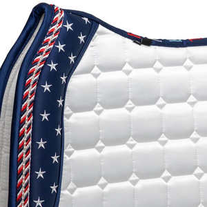 <b>Glitter</b> Matching Equestrian Style Saddle Pad Set | High-Density Breathable Fabric Professional English Dressage Gear - Product Image 5