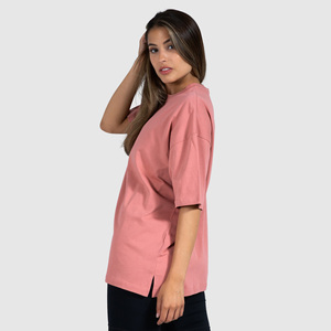 Camiseta de manga corta bordada para mujer, camiseta personalizada de gran tamaño de diseñador de gimnasio para mujer, venta al por mayor, precio barato - Product Image 3