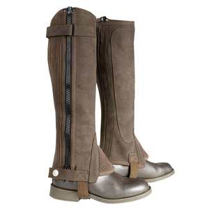 Nouvel arrivage Demi-chaps en cuir pleine fleur respirant et durable, Imperméable à l'eau de qualité, Demi-chaps en cuir équestre - Product Image 1