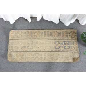 พรม1.8x3.9ft สไตล์วินเทจผ้าวูลถักทอสีเบจสำหรับตกแต่งห้องนั่งเล่นความกว้าง4เมตรพร้อมแผ่นยางรอง - Product Image 2