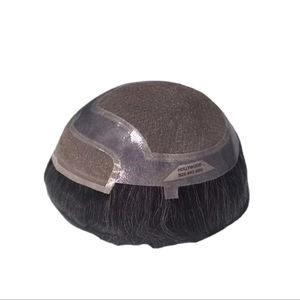 Toupet pour homme Taz Hair, perruque 100% cheveux humains, densité brute 60%-150%, cheveux indiens Remy, pièces imperméables, vague d'eau - Product Image 2