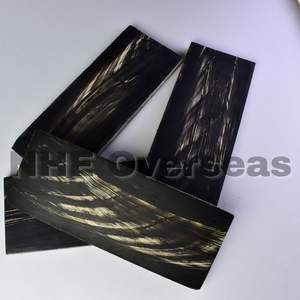 แผ่นเขาควายสีดำและริ้วสีขาวแผ่นพรีเมี่ยมทำด้วยมือธรรมชาติสำหรับการทำกรอบแว่นตาแบบออปติคอลและหรูหรา - Product Image 1