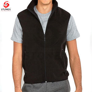 Poche personnalisée hommes polaire gilet chaud pleine fermeture éclair hiver extérieur Street Wear sans manches - Product Image 1