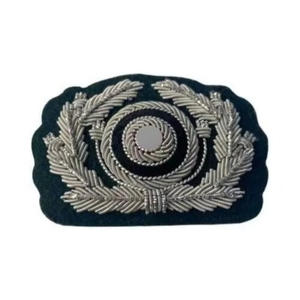 Custom Bespoke Embroidered Luxury Heraldic Bullion Wire Blazer Badges & Family Crests with Metallic Gold Thread - Product Image 3
