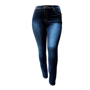 Jeans Clásicos de Mezclilla Elástica de Cintura Alta y Corte Ajustado para Mujer, Pantalones Cómodos de Estilo Delgado, Casuales y a la Moda, Hechos a Medida - Product Image 5