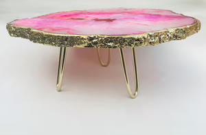 ที่ตั้งเค้กหินอ่อนพร้อมที่เสริฟสแตนเลสสำหรับงานเลี้ยงวันเกิดงานแต่งงานของขวัญแฟนซี - Product Image 6