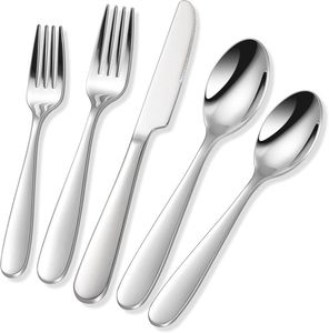 Ensemble de couverts en acier inoxydable de qualité supérieure, finition miroir moderne, pour hôtels, restaurants, table, ensemble de couverts élégant - Product Image 6