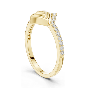 Bague pour femme en diamant de culture 0,232 CT, clarté VVS-VS, or 18 carats, 14 carats, 10 carats et argent 925, or rose, or jaune, or blanc - Product Image 4