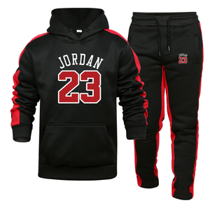 Ensemble de sweat-shirts à capuche pour hommes ODM 2025, décontracté, imprimé sport, vente chaude avec fermeture éclair pour la saison d'automne - Product Image 3