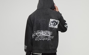 Sudaderas con capucha ecológicas para hombre con ajuste regular, ropa de calle Unisex para hombre, 80% Algodón, 20% poliéster, peso pesado de gran tamaño - Product Image 3