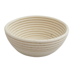 Authentique panier à pâte en osier naturel tissé à la main en rotin rond du Vietnam pour la maison et les boulangers professionnels - Product Image 1