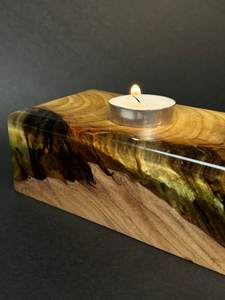 Candelabro Artesanal de Resina y Madera con Forma Personalizada, Decoración para el Hogar, Sala de Estar, Dormitorio, Mesa - Product Image 4