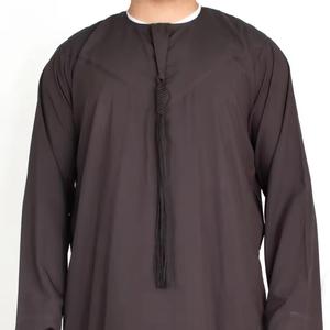 Thobes pour hommes, vêtements islamiques, vente chaude, faible MOQ, vêtements musulmans traditionnels, Jubba Thobe pour hommes, couleur unie - Product Image 3