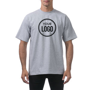 Moda Streetwear pro Club Hombres Peso pesado Algodón Manga corta Cuello redondo Camiseta Logotipo personalizado Camiseta para hombres - Product Image 2