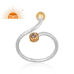 New Stylish Design 925 Sterling Silver Natural <b>Crystal</b> Quartz Gemstone <b>Ring</b> Custom Design Jewelry For Women Gift For Her - Product Image 1