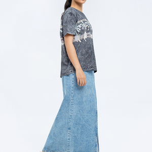 เสื้อยืดแขนสั้นสำหรับผู้หญิงเสื้อยืดโอเวอร์ไซส์แฟชั่นแบบกำหนดเอง2025 - Product Image 4