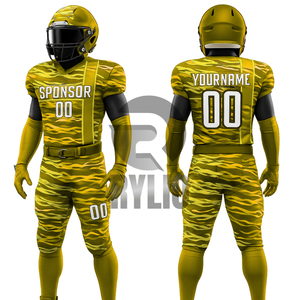 Conjunto de uniformes de fútbol americano personalizados | Camisetas y pantalones de equipos juveniles masculinos | Proveedor de ropa deportiva de poliéster sublimado OEM al por mayor - Product Image 6