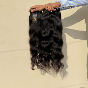 Extensiones de Cabello Humano Virgen Indio Natural, Tejido a Máquina, Cutícula Alineada, Proveedores de Cabello Humano Indio Natural - Product Image 1