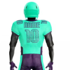 Wholesale 100% Polyester Custom Design Breathable Plus Size Short Sleeves American Football Tops <b>Men's</b> American Football Jersey - Product Image 4