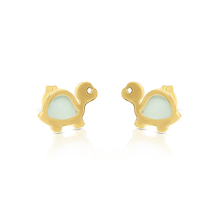 Orecchini di tartaruga d'oro con madreperla conchiglia gioielli di perle eleganti - Product Image 1
