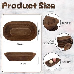 Cuencos para Velas de Madera de Acacia Hechos a Mano - Cuencos Vacíos para Hacer Velas Largas, Estilo Lujoso al por Mayor para Decoración de Navidad y Pascua - Product Image 4