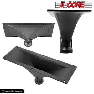 Bocina de plástico rectangular de 5 núcleos 15x5 con tornillos para cajas acústicas variadas, garganta de 34 mm, HISE 15X5, 1 unidad - Product Image 2