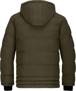 แจ็กเก็ตขนเป็ดมีฮู้ดสำหรับผู้ชายและผู้หญิงแจ็คเก็ตบุนวมให้ความอบอุ่นกันลมน้ำหนักเบาถอดออกได้ - Product Image 2