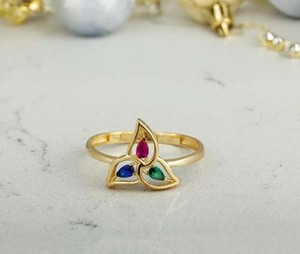 Gran oferta, joyería de verano hecha a mano, anillo de piedra lunar arcoíris de 5x10mm, conjunto de bisel chapado en oro y plata, forma de marquesa para bodas IGI - Product Image 3