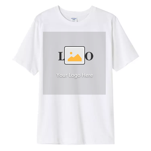 T-shirt uni surdimensionné de haute qualité avec broderie T-shirt en coton vierge personnalisé pour hommes - Product Image 3