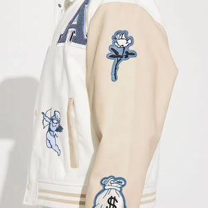 High Quality <b>Men</b> Varsity <b>Jacket</b> <b>Slim</b>-<b>Fit</b> College Fashion Design Stylish Top Quality Material Made Varsity <b>Jackets</b> - Product Image 4