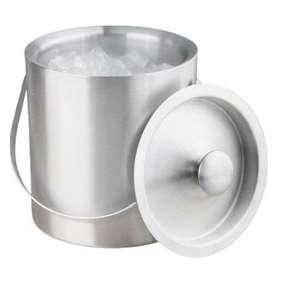 Cubo de Hielo Metálico para Bebidas, Recubierto de Blanco, para Enfriar Bebidas, Almacenamiento de Hielo en el Hogar, Cocina, Interior, Exterior y Picnic - Product Image 5