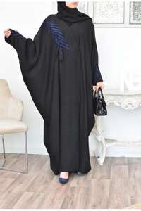 Los diseños más vendidos de EE. UU. Dubai Eid Abaya para mujeres Estilo modesto Tendencia natural Material transpirable Precios súper al por mayor - Product Image 5