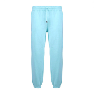 Men's Light Blue Hooded Stand Collar Tracksuit Full <b>Zip</b> Sweatshirt Pants Set Casual Solid Color Cotton Jogging Wear Winter - Product Image 5