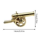 CanonLegacy-Pièce maîtresse artisanale moderne en laiton et en métal-Décoration maritime et militaire intemporelle écologique pour les collectionneurs de maison et de bureau - Product Image 3