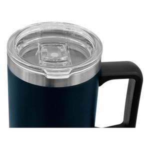 Bicchiere in acciaio inossidabile con protezione antispruzzo 530 ml Blu scuro opaco - Product Image 3