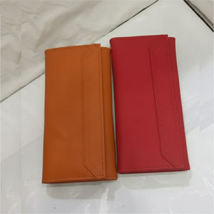 Portefeuille en cuir de vache avec porte-cartes et porte-monnaie, portefeuilles pour hommes, grande capacité, en cuir de mouton, portefeuilles décontractés à double pliage, dernier design américain - Product Image 3