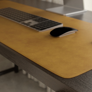 Alfombrilla de cuero de primera calidad para escritorio, mesa de oficina, almohadilla de escritura, resistente al agua, antideslizante, transferencia de calor, carga inalámbrica, Compatible con Stock - Product Image 6