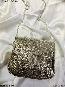 Best Quality Vintage Silver Antique Sling <b>Bag</b> Hand Clutch for Women Wallet Available at WHOLESALE PRICE by LUXURY CRAFTS - Product Image 3