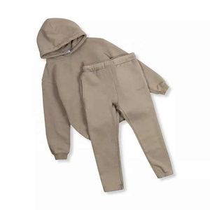 Ensemble de survêtement pour enfants en polyester et coton de haute qualité pour l'hiver, pour garçons et filles, logo personnalisable, respirant, léger, décontracté - Product Image 5