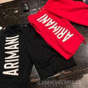 Pantalones Cortos de Malla de Algodón con Lavado Ácido para Hombre, Estilo Urbano Holgado con Bordado Vintage, Cintura Media, Más Vendidos - Product Image 2