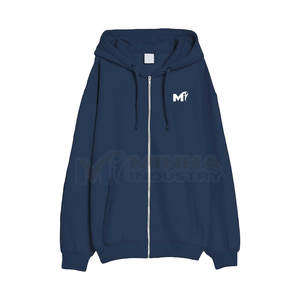 Sweat-shirt oversize confortable de style streetwear avec fermeture éclair sur le devant, style moderne, sweat-shirt oversize unisexe avec fermeture éclair - Product Image 3