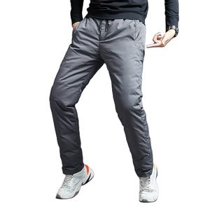 2024 New Winter Male White Duck Down Pants <b>Men</b> Streetwear Thicken <b>Thermal</b> Trousers Warm Pants With Pockets - Product Image 1