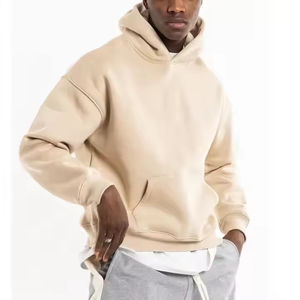 Respirant 100% coton polaire hiver sweats à capuche épais pull brodé Logo personnalisé de haute qualité à la mode - Product Image 5