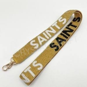 Sangles de sac en perles de rocaille en or blanc personnalisées, forme unique et design de sangle de sac à main perlée, accessoires de mode - Product Image 6