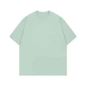 Camiseta de Manga Corta para Hombre, 100% Algodón, Tejido de Punto, Transpirable, Cómoda, Corte Regular, Antiarrugas, Estilo Urbano, Gran Venta - Product Image 1