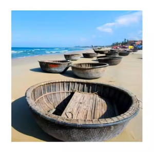 Barco de bambú ecológico-Artesanía tradicional para uso decorativo y funcional de Viet Fargimex - Product Image 5