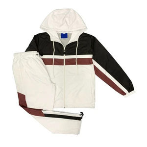 Chándal de nailon transpirable para hombre, ropa de calle de alta calidad de fabricante personalizado, chándal cortavientos de colores estampado - Product Image 2
