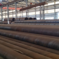 Tuyau en acier soudé en spirale 3PE anti-corrosion extérieur certifié ASTM API, test de pression disponible, pour réseau d'égouts urbains et champs pétrolifères