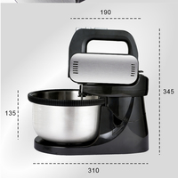 Batidora de mano de inmersión eléctrica profesional de 300W, batidora de puré de alimentos sin BPA, batidor recargable, accesorios para picadora, continua