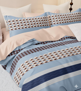 Super Soft 4 Pcs Twin Size Woven Luxury <b>Modern</b> Floral All-Season Quilt <b>Duvet</b> <b>Cover</b> Bed Sheet Bedding Set Comforter - Product Image 2